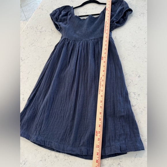 Roxy Juniors Cotton Clearwater Cove A-Line Mini Dress Blue Size Medium Cotton - Picture 12 of 16